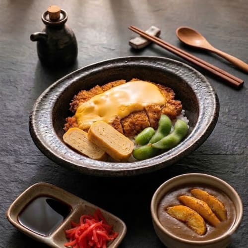 TÔ CƠM CÀ RI HEO - CHEESE