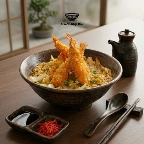 TÔ CƠM TÔM CHIÊN XÙ - EBI KATSUDON