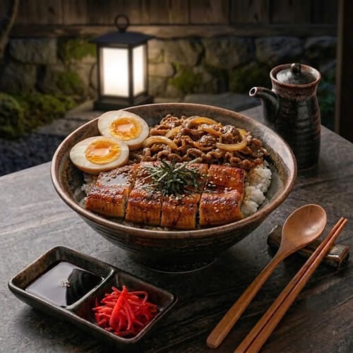 TÔ CƠM LƯƠN NHẬT VÀ BÒ MỸ