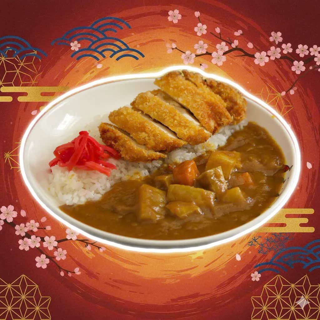 TÔ CƠM CÀ RI THỊT GÀ CHIÊN XÙ - TORI KATSU CURRY