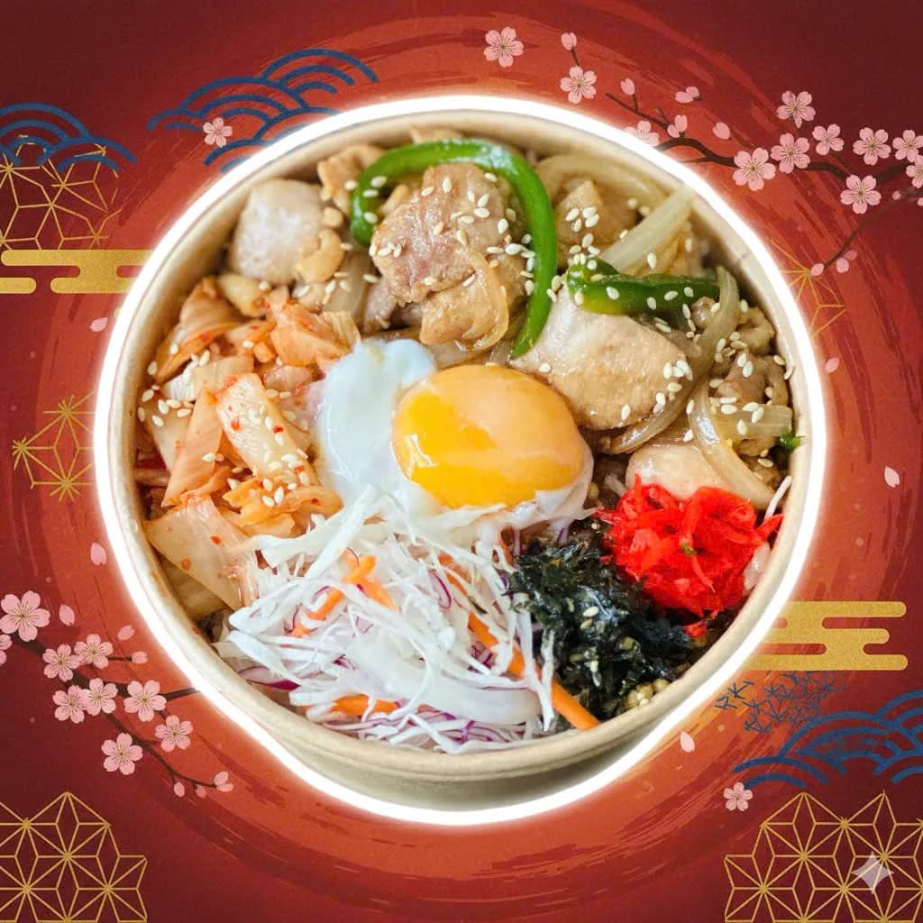 TÔ CƠM THỊT GÀ XÀO XỐT TERIYAKI