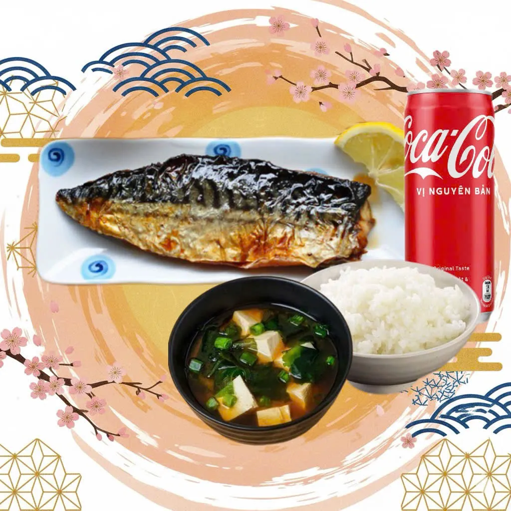 SÉT CƠM CÁ SABA NƯỚNG